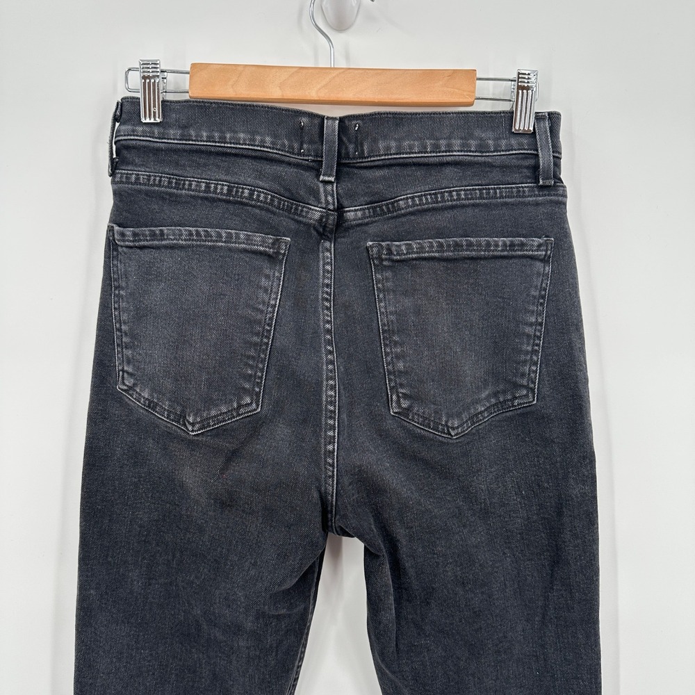 AGOLDE Nico High Rise Slim Fit Jean Faded Black Charcoal‎ Denim 28 Made in USA - Picture 4 of 6